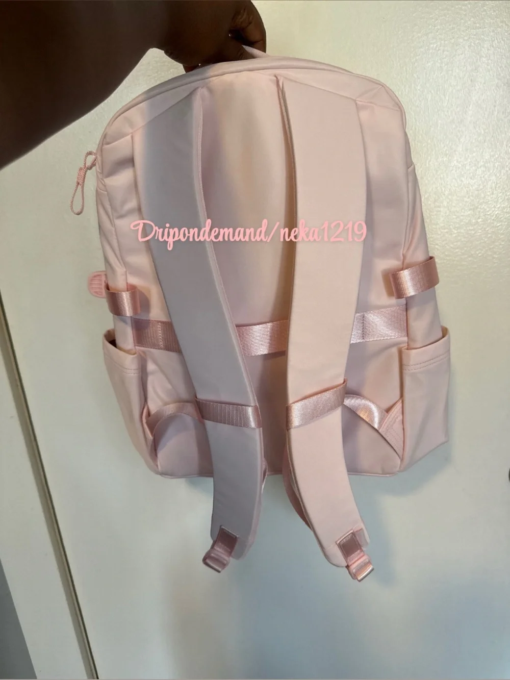 Lululemon New Crew Backpack 22L Updated- Pink Pearl/Wacky Khaki